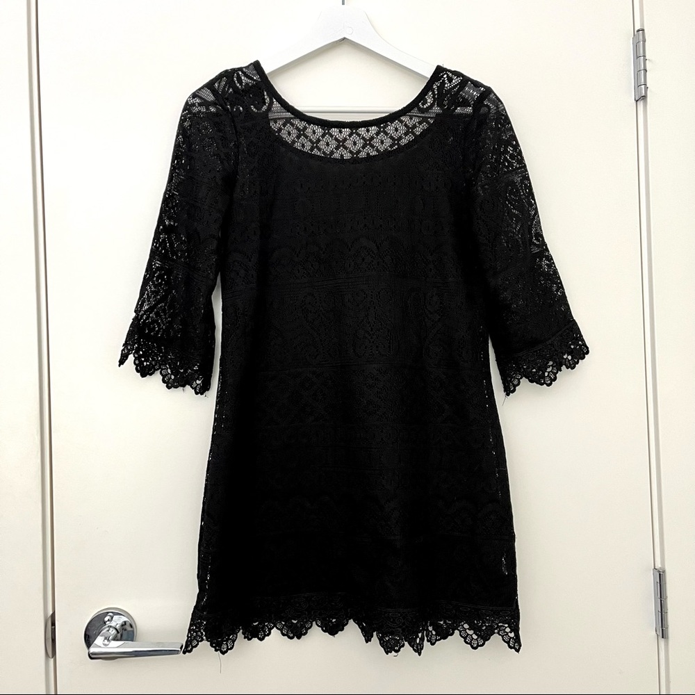H&M black lace dress